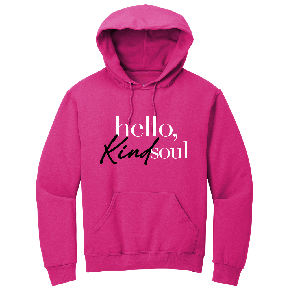 Hello Kind Soul Unisex Hoodie Pink